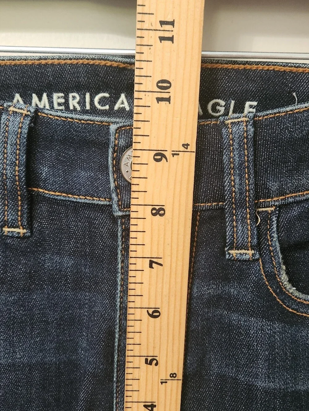 American Eagle Next Level Stretch Hi-Rise Jegging Dark Wash Jeans Womens Size 4